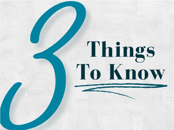 3 things to know