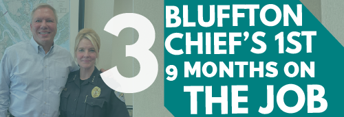 bluffton chief's 1st 9 months on the job