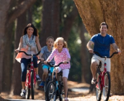 Biking with family