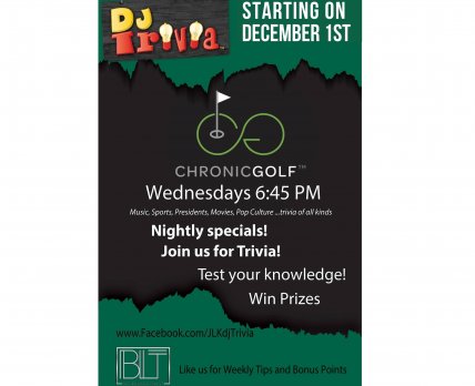 Chronic Golf Trivia Night Every Wednesday