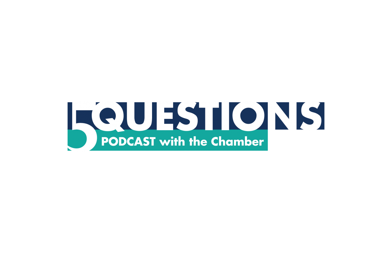 5 Questions Podcast Logo-Chambers-Choice Logo