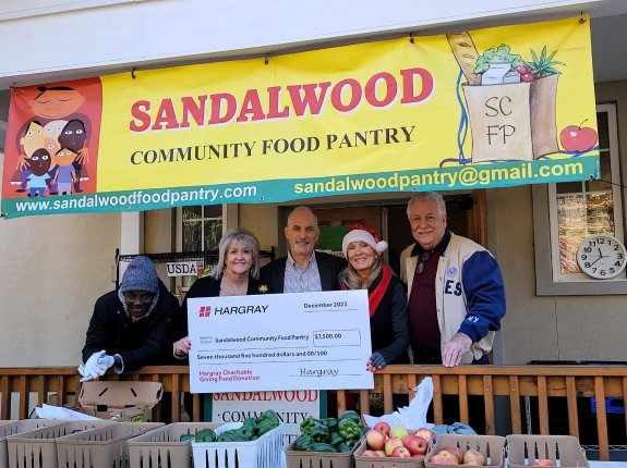 hargray gives cgf grant to sandalwood community food pantry