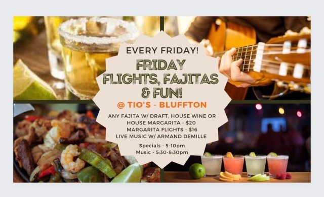 Friday Flights, Fajitas & Fun!